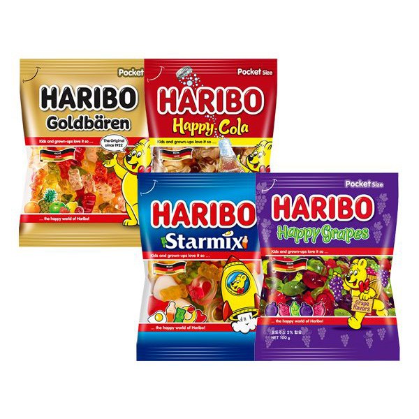 HARIBO 哈瑞寶 Q軟糖(100g)(箱) 明星總動員
